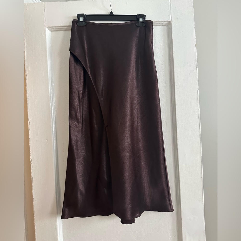H&M wrap slip skirt